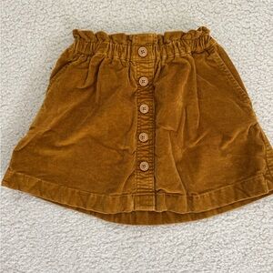 J. Crew Factory Brown Corduroy Button-Front Skirt (4/5)